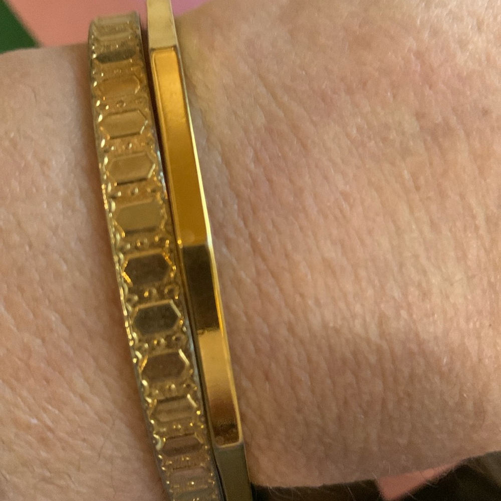 Two gold tone bracelets*